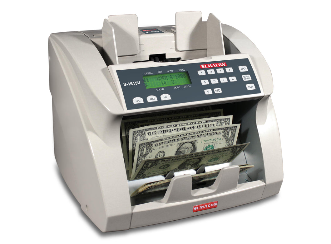 Semacon S-1615V Premium Bank Grade Currency Counter Value Mode UV